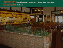 Tablet Screenshot of harryshofbrau.com